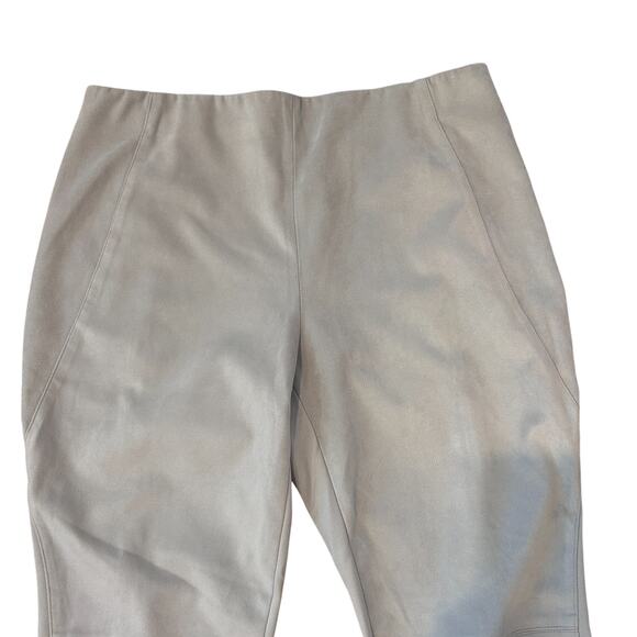 E3 by Etcetera Gray Suede Stretch Legging Pants Womens Size 8 - Picture 2 of 3